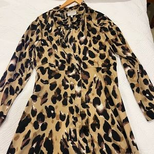 Leopard Button Down Dress
